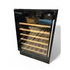 Image 1 : Wine Cooler fridge w/ glass door and wooden racks