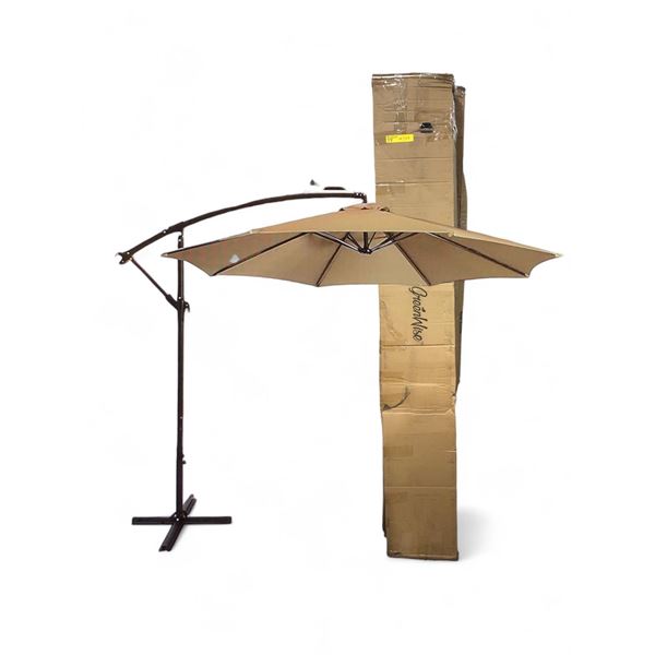 Greenwise & Yard Lab cantelevered umbrellas