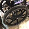 Image 2 : Black folding wheelchair with accessories