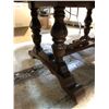 Image 2 : 55in vintage dining table on wheels - approx. 42in depth x 30in height