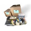 Image 1 : Large group of set dec items - shears/ clothing hangers/ household items etc.