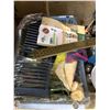 Image 2 : Large group of set dec items - shears/ clothing hangers/ household items etc.