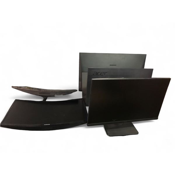 Group of 6 assorted monitors