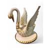 Image 1 : Decorative swan sculpture - approx.  21in tall x 16in x 19in