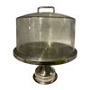Image 2 : Group of 3 stainless steel cake stands with lids & dish rack