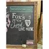 Image 2 : Bar/restaurant menu chalkboard - approx. 61in x 41 1/2in