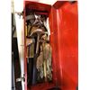 Image 2 : Tool box containing misc. tools such as Allen keys, pliers, hammers, hardware, hacksaw, screwdrivers