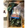 Image 2 : Group - Vintage toys including train tracks, cars, cap gun, GI Joes, candle holders, etc.