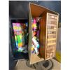 Image 2 : Misc. lot of wood shelves, toys, games, movie camera, joystick, etc.