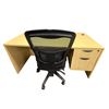 Image 1 : 2pc office furniture - Desk (5ft length x 30in depth x 29 1/2in height)/ chair