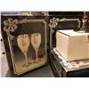 Image 2 : Group of assorted metal wine goblets sets