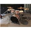 Image 2 : 8pc Drums Set with drum sticks & bench - Brands include Sabian/ Evans/ Remo - THIS LOT IS LOCATED AT