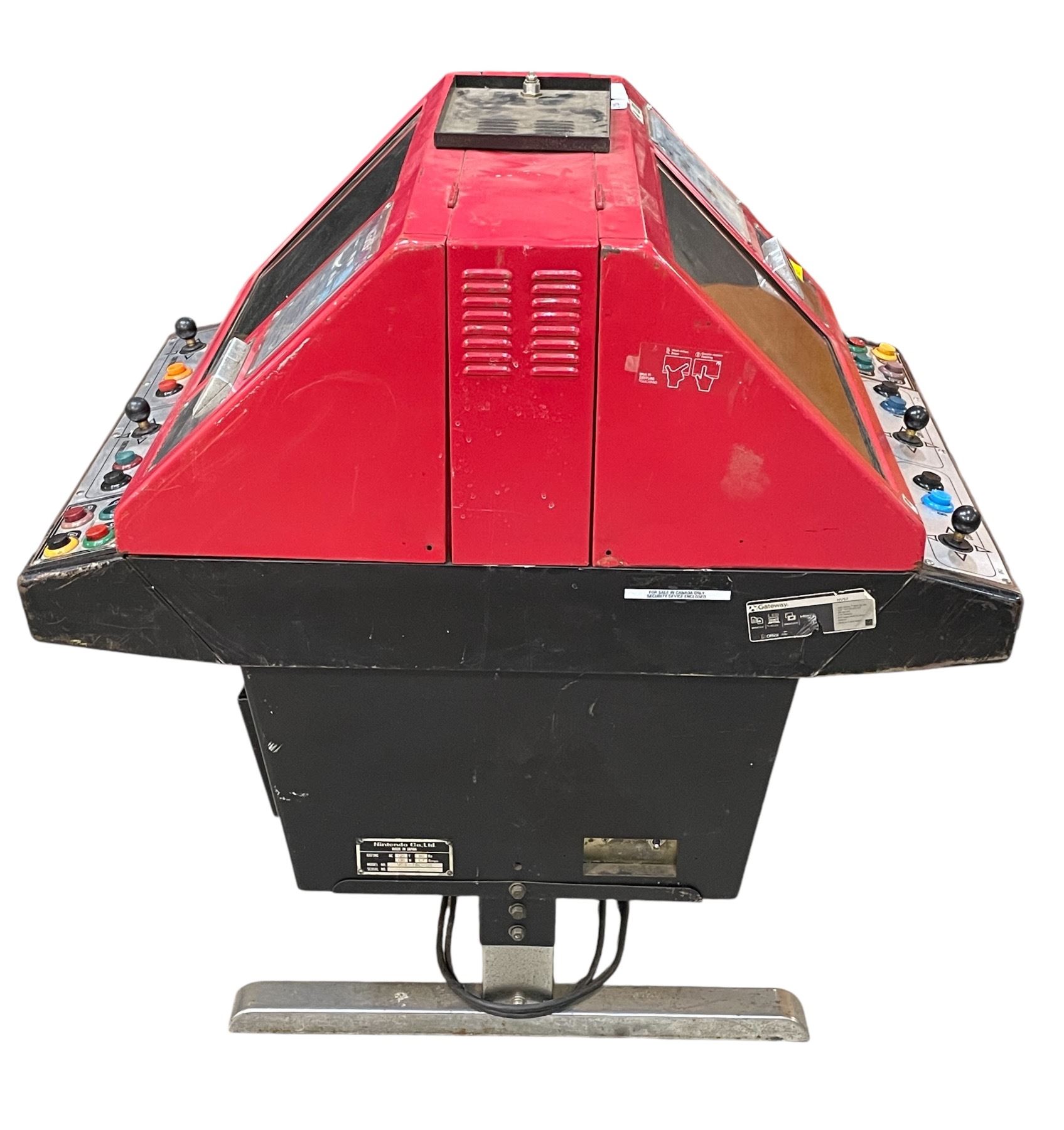 Red Hot Arcade Machine Nintendo Red Tent Arcade machine - Circa 1980s - Two-player cocktail ...