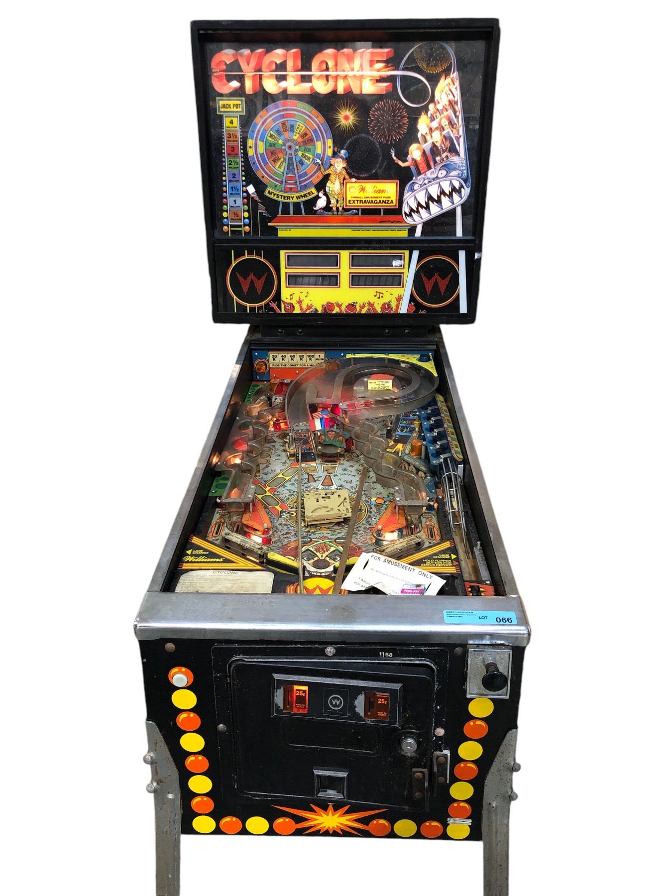 Cyclone Pinball Main Ramp Vintage