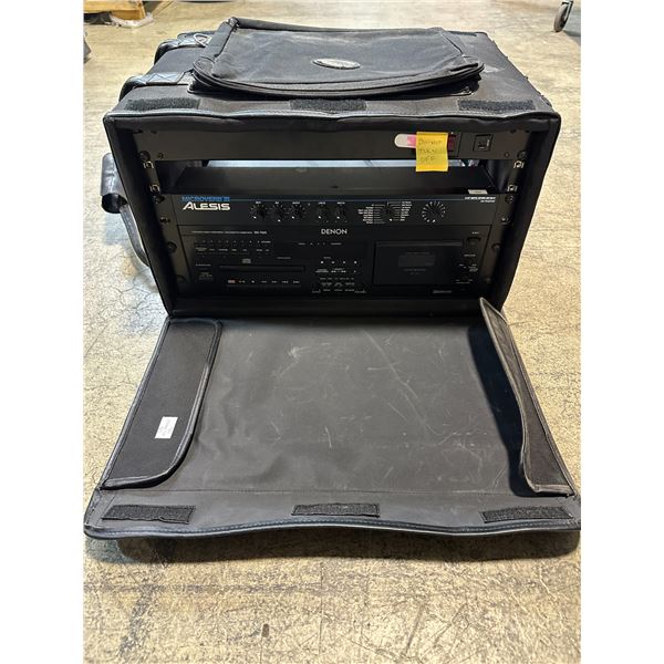 Denon DN-T620 Precision Component CD, Cassette Tape player in carry bag w/ power bars