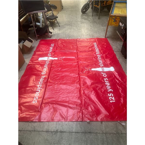 Coca-Cola vinyl banner