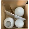 Image 2 : Box of white lamp globes
