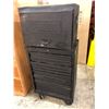 Image 2 : Husky black painted tool cabinet on wheels full of assorted tools - approx. 5ft tall