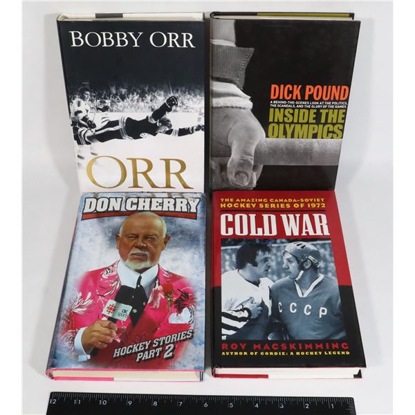 BUNDLE OF 4 HARDCOVER HOCKEY BOOKS