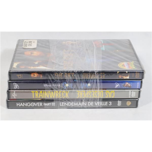 LOT OF 4 NEW SEALED DVDS INCLUDING
