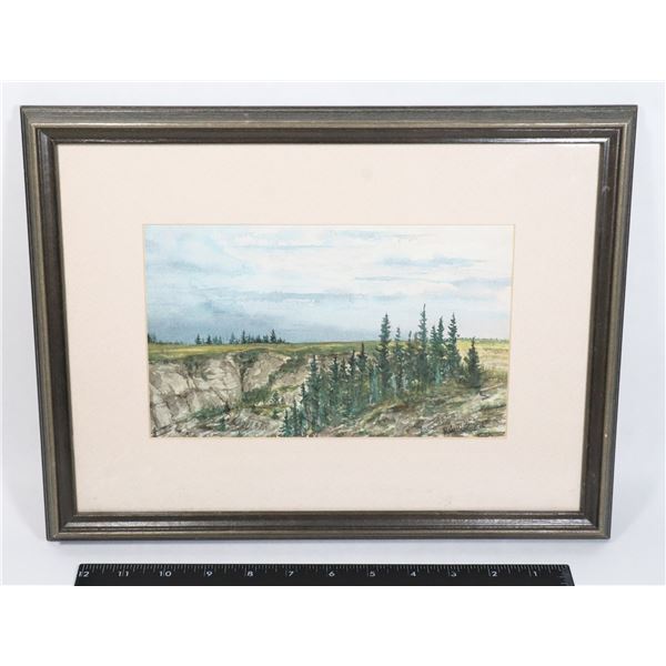FRAMED ROBERT HAINES WATERCOLOUR SCENE