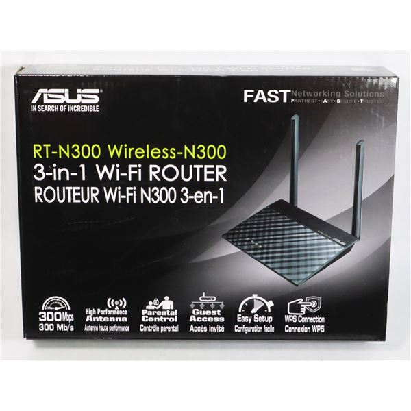 ASUS RT-N300 WIRELESS N300 ROUTER