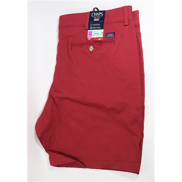 BRAND NEW CHAPS RED SHORTS SIZE 42