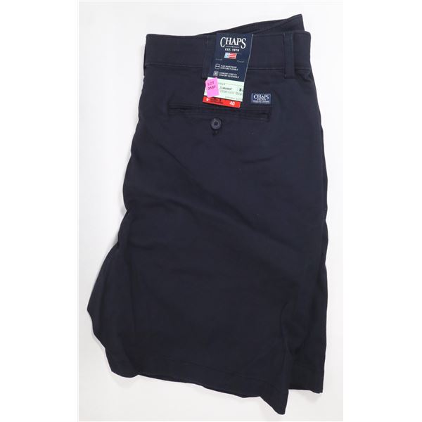 BRAND NEW CHAPS NAVY SHORTS SIZE 40