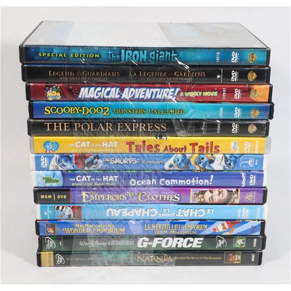KIDS DVDs WITH IRON GIANT, POLAR EXPRESS,