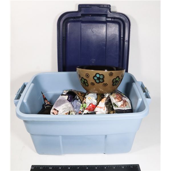 SMALL TOTE OF CUISINART BOWLS