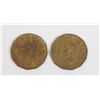 Image 2 : x2 1943 CANADA WWII VICTORY "V" NICKELS