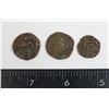 Image 1 : x3 ANTIQUE 1835-1910 BHUTAN 1/2 RUPEE COINS