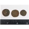 Image 2 : x3 ANTIQUE 1835-1910 BHUTAN 1/2 RUPEE COINS