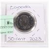 Image 2 : 1 COIN CANADA 2023 50 CENT COIN KING CHARLES