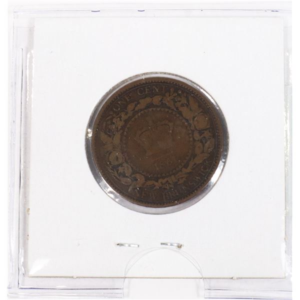1 COIN CANADA NEW BRUNSWICK 1 CENT COIN 1861