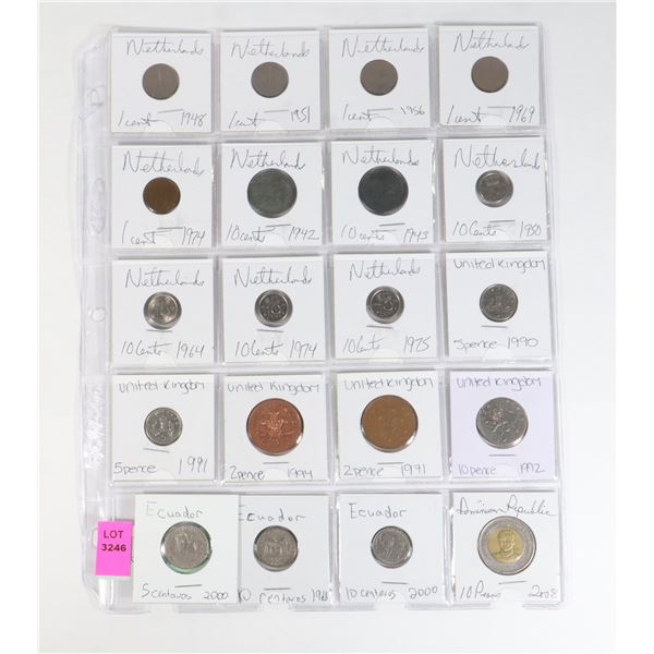 20 COINS 4 COUNTRIES