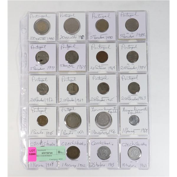 20 COINS 3 COUNTRIES