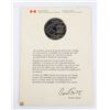 Image 2 : 1983 TOURISM CANADA MEDALLION -CARDED
