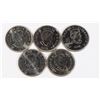 Image 2 : SET OF 5 CANADIAN QUARTERS. MIXED COLORS &