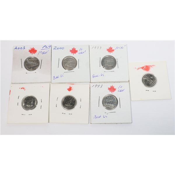 1973, 1974, 1975, 1993, 1987 1999, 2000 2003 DIMES