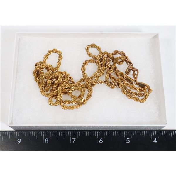 ESTATE GOLD TONE NECKLACE