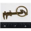 Image 1 : NEW BRONZE TONE MINI VERNIER CALIPER KEYCHAIN