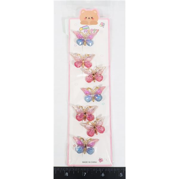 NEW BUTTERFLY MINI ALLIGATOR HAIR CLIPS
