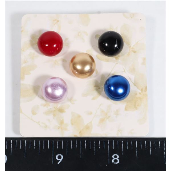 NEW ASSORTED COLOR FAUX PEARL SCARF/TIE/LAPEL