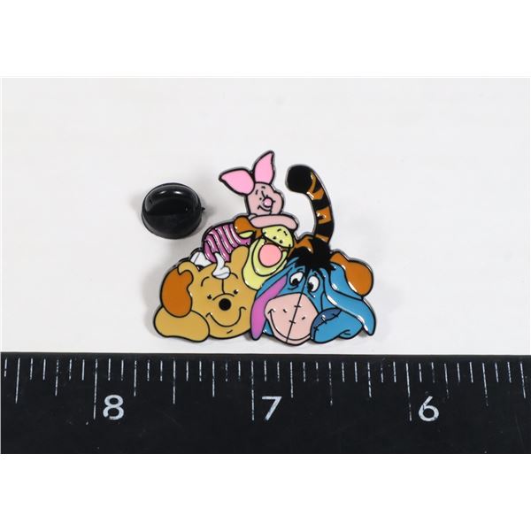 NEW WINNIE THE POOH THEME LAPEL PIN DOG PILE WITH