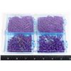 Image 1 : TWO NEW PURPLE PUSH PIN AND PAPER CLIP SETS
