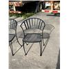 Image 3 : 2 Black Metal Patio Chairs - see all photos