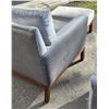 Image 10 : 2 Mid Century Arm Chairs & One Ottoman