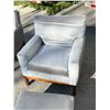 Image 12 : 2 Mid Century Arm Chairs & One Ottoman