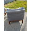 Image 9 : 2 Mid Century Arm Chairs & One Ottoman